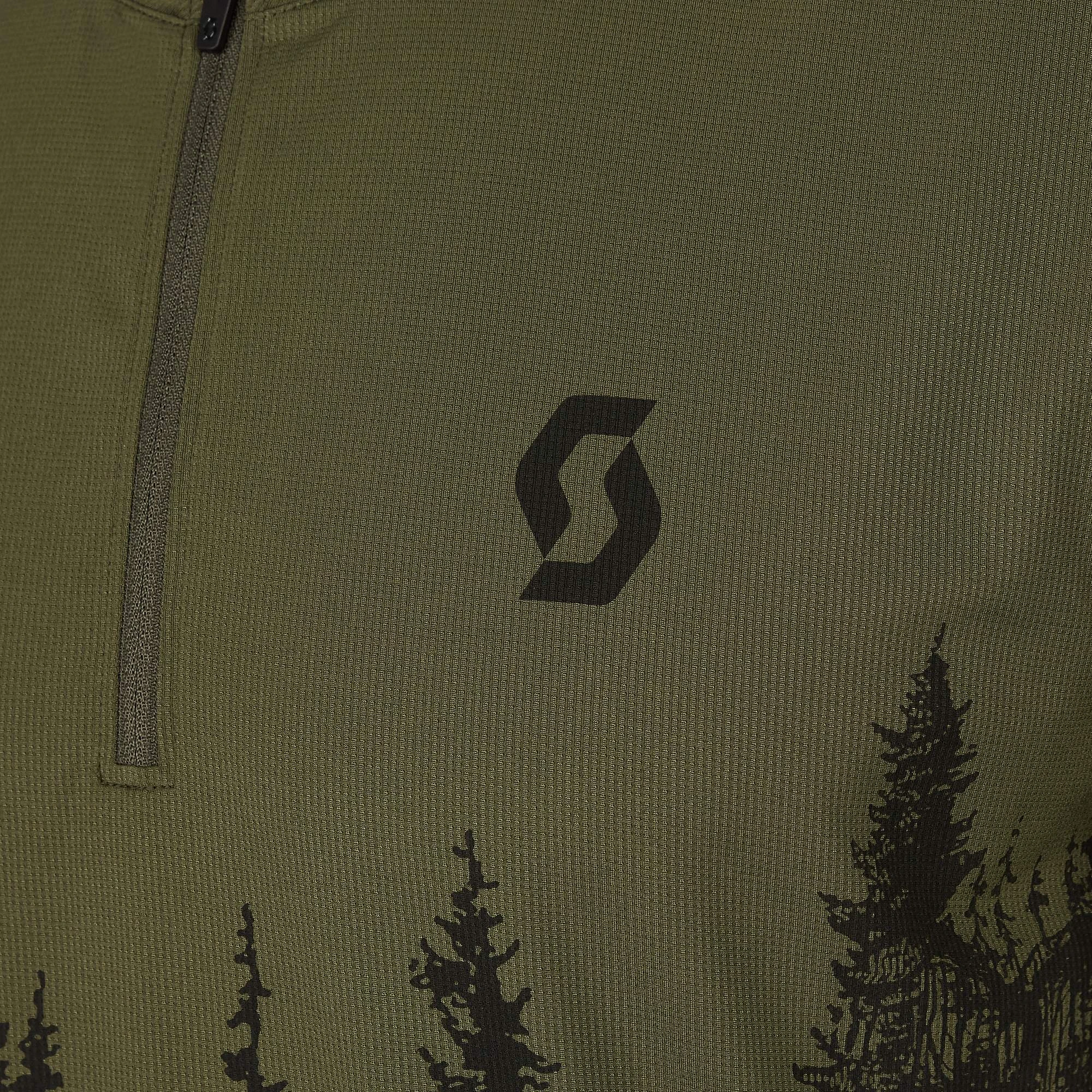 Scott SCO SHIRT M' S TRAIL FLOW ZIP SS Herren - Fahrradtrikot – Bild 3