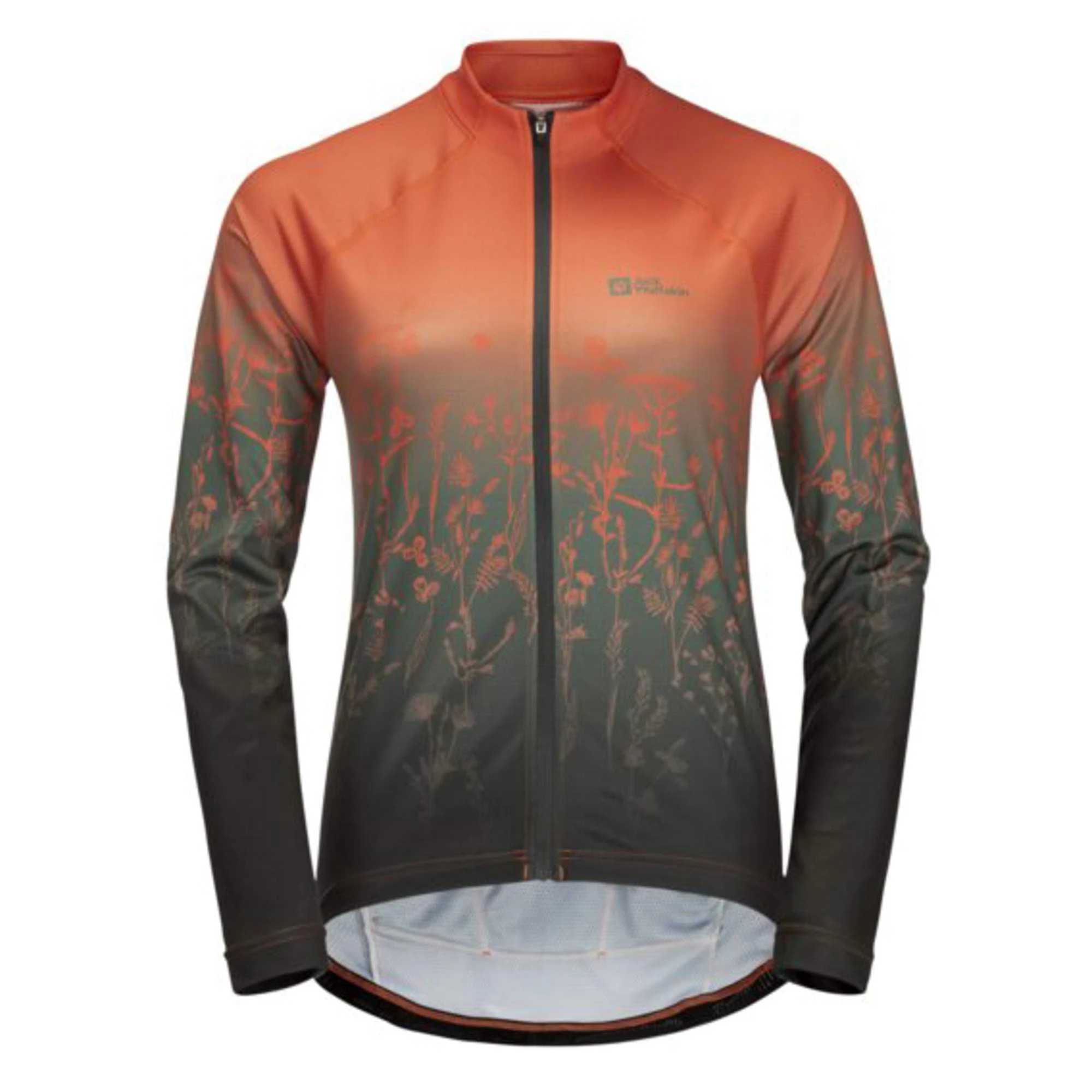 Jack Wolfskin MOROBBIA FZ L/S PRINT W Damen - Fahrradtrikot